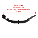 Fully assembled tandem axle kit installed on a trailer, highlighting compatibility with various tire and wheel configurations