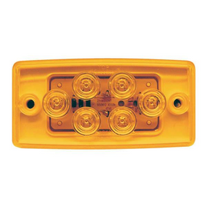 4-1/2" x 2-1/4" Rectangular Amber 6 LED Freightliner, Mack, Famsa & Sterling Cab Light
