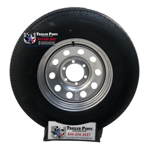 16" 10 PLY TRAILER TIRE ON 6 LUG RIM