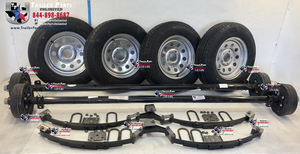 tandem trailer axle tire wheel trailer kit build your own trailer