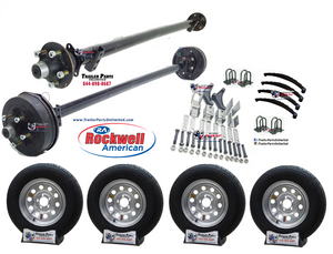 trailer axle tire wheel kit diy