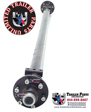 6000 lbs trailer axle with 6 lug hubs