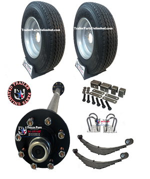 heavy duty single axle tire wheel trailer kit - build your own heavy duty trailer