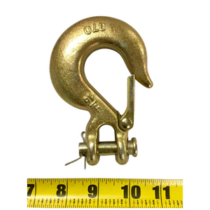 5/16" Clevis Chain Slip Hook w/ Latch GR70 - LC70SHKL-516