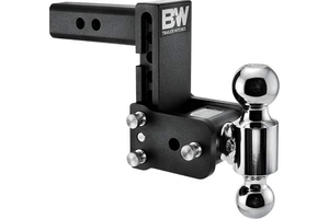 B&W Tow & Stow 2-Ball Mount - 2" Hitch - 5" Drop, 5-1/2" Rise - 10K - Black