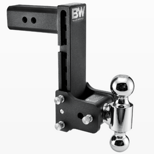 B&W Tow & Stow 2-Ball Mount - 2-1/2" Hitch - 8-1/2" Drop, 9" Rise - 14.5K - Black