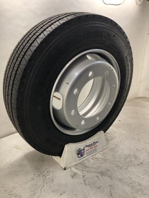 215/75R17.5 16-Ply DiamondBack All Steel Tire on Silver Dual 8x275