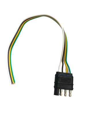 4-Way Flat Plug w/ 12" Wire Harness J-4014-WH