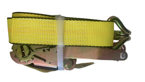2" x 27' Ratchet Strap Assembly with Wire Hooks