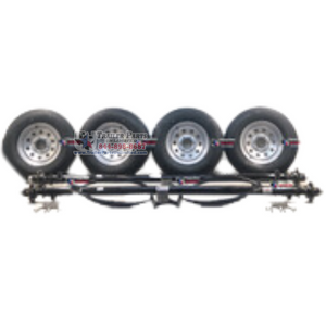 tandem 5200 lb axle tire wheel kit - 2 idler axles with tires and wheels