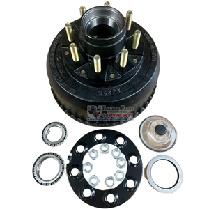 9-10k Hub & Drum for Dexter  Axles Made After 7/2009 - Complete - Cone Nuts