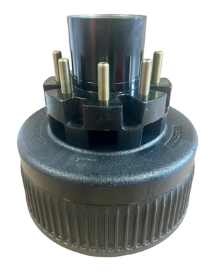 12K Trailer Hub & Drum 8x6.5 5/8"-18 Heavy Duty Replace Dexter 9-28 Drum 8-214 Hub