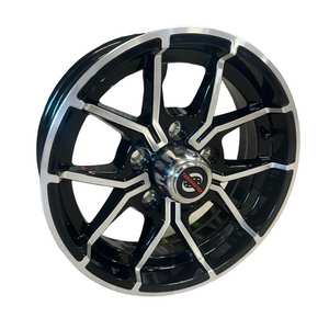Transform Your Trailer with the 15" Trinity Black Machined Face Fork Aluminum Wheel:
Revamp your trailer with the sleek and stylish 15" Trinity Black Machined Face Fork Aluminum Trailer Wheel. Compatible with 5-lug configurations, this wheel not only looks good but promises an unbeatable performance, ensuring a smooth and safe journey wherever the road takes you