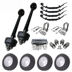 10k trailer axles with single wheels