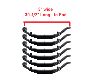 Carter 12K Triple Axle Kit | 17.5" Black Duals | 36K Capacity