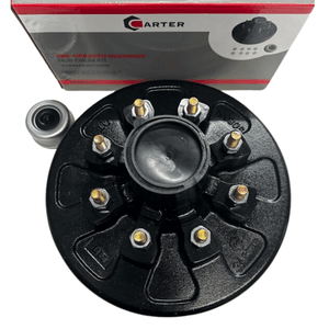Trailer Hub Drum Kit | 8 Lug | 1/2" Studs | Pre-Greased | 5.2K-7K  Axles | Carter Boxed 