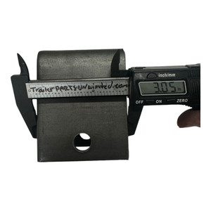 Single-Axle Trailer Hanger Kit for Double-Eye Springs - 3-1/4" Front, 1-1/4" Rear