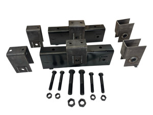 Trailer hanger kit for 2-1/2" wide slipper springs. Includes 18-3/8" long equalizers, front and rear hangers, and all necessary bolts for secure suspension.