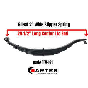 29.5" long slipper spring for 8k trailer axles