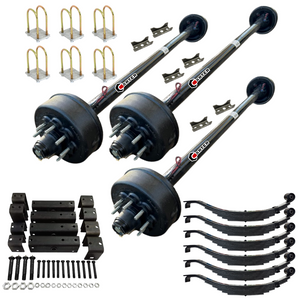 8K TRIPLE TRAILER AXLE KIT DEXTER AXLES 24K