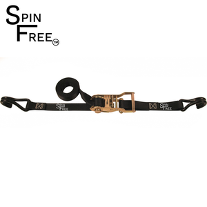 1 1/2" x 20' SPIN FREE Ratchet Strap Assembly with Wire Hooks