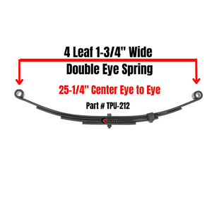 4 leaf double eye spring for utility trailer