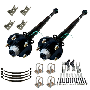 3.5K Tandem Trailer Axle Kit 7k GVWR 5 Lug axles dexter lippert carter