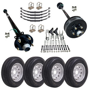 3500 lb trailer kit complete with 15 inch tire wheel combos