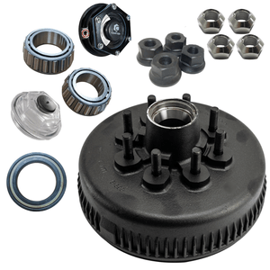 8-393-5 - dexter hub and drum for new style 8k axles 12-1/4" x 2-1/2" brakes 