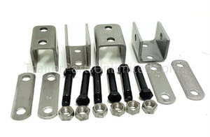 Single Trailer Axle Hanger Kit for Double Eye Springs