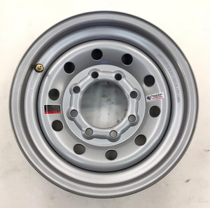 Vesper Steel Modular Trailer Wheel - 16" x 6" - 8 on 6-1/2 - Silver