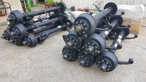 10k dual tandem electric brake axle