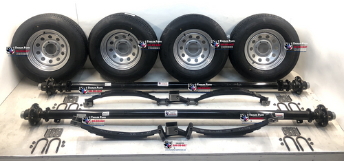 12k tandem axle tire wheel trailer kit