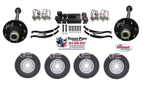 14k tandem axle tire wheel trailer kit 14k tandem axle tire wheel trailer kit