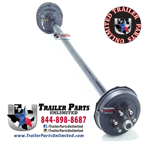 6000 lb trailer axle with electric brakes 6 lug