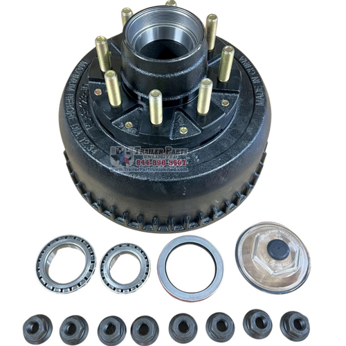 9-10k Hub & Drum for Dexter  Axles Made After 7/2009 - Complete - Swivel Flange Nuts