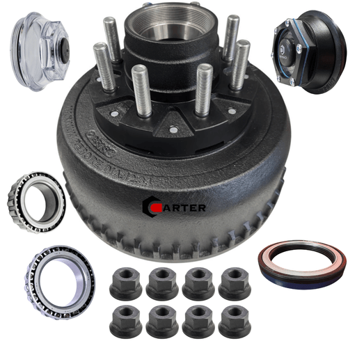 10,000 LB TRAILER HUB AND DRUM FOR DEXTER, CARTER, AND LIPPERT TRAILER AXLES