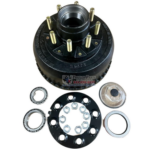 9-10k Hub & Drum for Dexter  Axles Made After 7/2009 - Complete - Cone Nuts