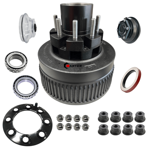 12k Hub & Drum for Dexter, lippert or carter trailer Axles - Complete 