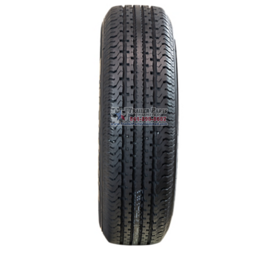 ST175/80R13 6-Ply Radial Tire on White Spoke Wheel 5x4.5"