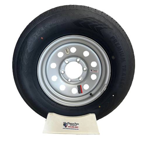 ST225/75R15 Radial Tire on Silver Mod Wheel ST225/75R15 Radial Tire on Silver Mod Wheel