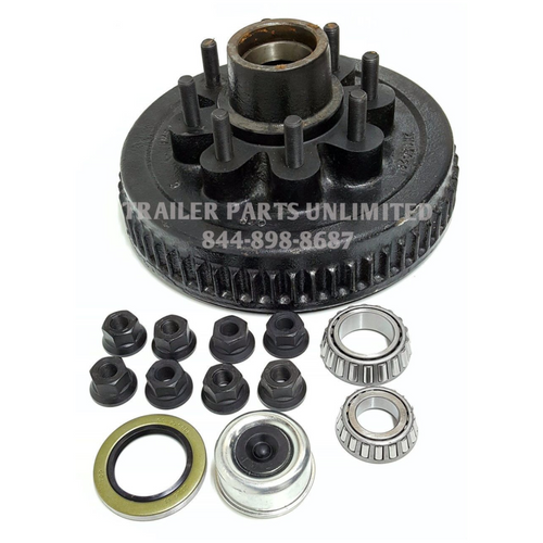 7k Hub and Drum Complete Kit 8x6.5" w/ 5/8" Studs  7k Hub and Drum Complete Kit 8x6.5" w/ 5/8" Studs