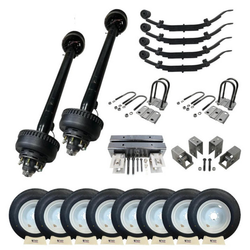 Trailer Axle Kits - Tandem Axle Kits - 10k Tandem Axle Kits - Trailer Parts Unlimited Trailer Axle Kits - Tandem Axle Kits - 10k Tandem Axle Kits - Trailer Parts Unlimited