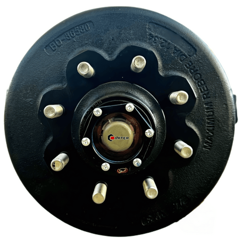 8k heavy duty trailer hub and drum