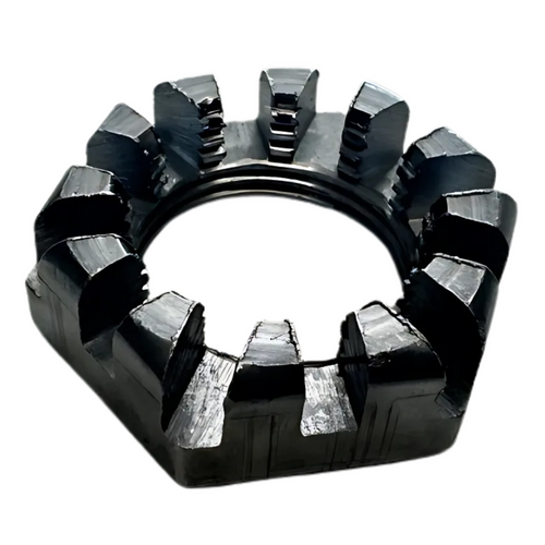 Lock your hub securely with this heavy-duty 4754-12 spindle castle nut