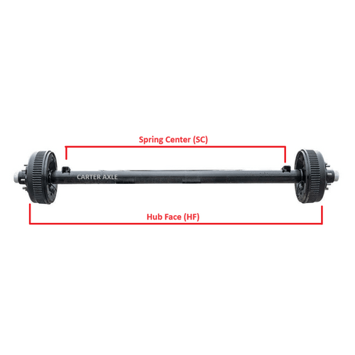 measure your trailer axle like this