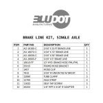 AG-100-SA - Single Trailer Axle Hydraulic Line Kit (AG-100-SA)