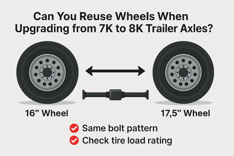 Can You Reuse Wheels When Upgrading from 7K to 8K Trailer Axles?