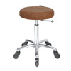 JOIKEN - Stools - Turbo Tan Cutting Stool with Chrome Base - Click N Clean Castor Wheels