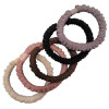 PINK PEWTER - Pony Elastics in Cylinder (Silky and Ruffled - 5pc)